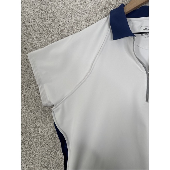 High Hampton Peter Millar Women Polo Shirt Top XL 1/4 Zip Short Sleeve - Picture 3 of 7